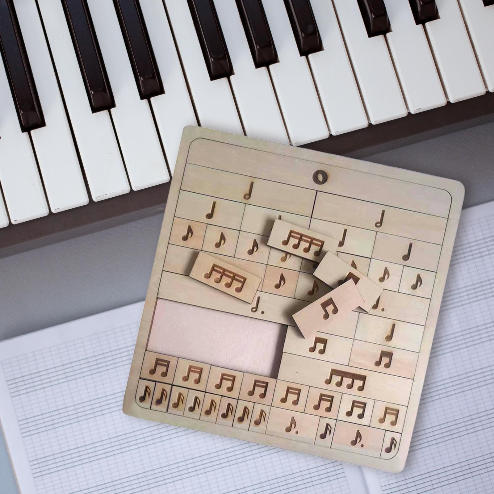 Amazon | Amagogo 木製音符パズル子供パズルおもちゃスムーズ